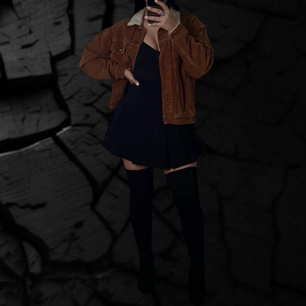 Cotton On Brown Jacket with Cream Collar